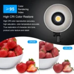VLOGLITE P100 Professional Photography Video Fill Light 100W High Powerful Bright COB LED Light - Image 5