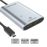 WAVLINK WL-UTA02H Multi-Screen Extender Converter Thunderbolt 3 to Dual HDMI Adapter - Image 3