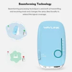 WAVLINK WN576K1 AC1200 Household WiFi Router Network Extender Dual Band Wireless Repeater (Blue) - Image 2