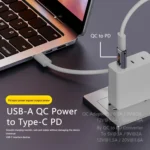 USB-A  Male QC3.1 to Type-C Female PD 10Gbps Converter Adapter - Image 3
