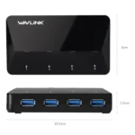 WAVLINK WL-UH3042P1 2.4A Fast Charging Adapter for Keyboard Mouse 4-Port USB3.0 HUB - Image 7