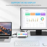 WAVLINK WL-UHP3D01 Portable Type-C Cell Phone Docking Station Multi-Port USB HUB Adapter - Image 7