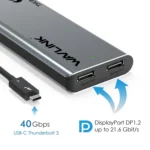 WAVLINK WL-UTD05 Multi-Function 4-in-1 Extender Type-C to DP Thunderbolt 3 Connector 4K Transfer - Image 3