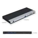 WAVLINK WL-UMD01 USB3.0 Splitter Docking Station Gigabit Ethernet / DP / HD Cable Converter - Image 6