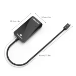 WAVLINK WL-UTA01H Type-C Thunderbolt 3 to Dual HDMI Multi-Screen Extender Splitter Adapter - Image 3