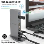 WAVLINK WL-UG39DK7 USB3.0 Hub Adapter Multi-Screen Graphics Card Universal Docking Station - Image 6