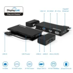 WAVLINK WL-UG39DH2 USB3.0 to HD / VGA / Gigabit Ethernet Splitter Adapter - Image 6