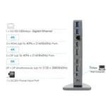 WAVLINK WL-UG69DK7 Laptops Type-C Universal Desktop Docking Station Aluminum Alloy HUB Adapter - Image 4