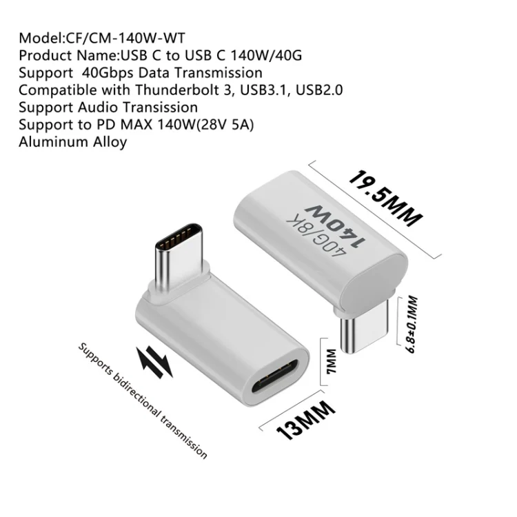 SYA0024701_B10.webp USB 3.1 Type-C 40Gbps 8K Transmission Adapter 140W 5A Charge - Image 11