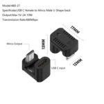Type-C Female to Micro USB Male Adapter Data Charging Transmission - Image 8