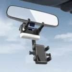 H23-8 New Multifunction Rearview Mirror Phone Holder Rotatable Retractable Phone Mount - Image 4