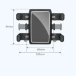 H23-8 New Multifunction Rearview Mirror Phone Holder Rotatable Retractable Phone Mount - Image 5