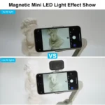 VLOGLITE W40 For DJI Mini / Feiyu Scorp Mini Handheld Stabilizers Magnetic Beauty Fill Light - Image 3