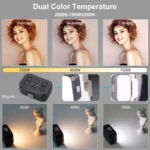 VLOGLITE W40 For DJI Mini / Feiyu Scorp Mini Handheld Stabilizers Magnetic Beauty Fill Light - Image 7