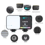 VLOGLITE W64RGB Dimmable RGB LED Pocket Fill Light 20 Modes Live Broadcast Video Light - Image 3