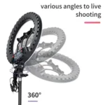 JMARY FM-14R Photography Light 14-inch Live Streaming Ring Light Photography LED Fill Light - Image 3