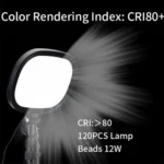 JMARY FM-58R Live Streaming Photography Fill Light 180-Degree Rotatable 9-inch LED Light - Image 2