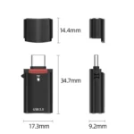 JS-72 USB Drive 2 in 1 Card Reader High-Speed USB 3.0 Converter USB-C/Type-C OTG Adapter - Image 6