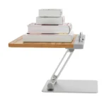 BG-2S Height Adjustable Laptop Holder  ABS + Aluminum Alloy Desktop Book Stand for Reading - Image 2