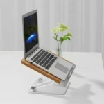 BG-2S Height Adjustable Laptop Holder  ABS + Aluminum Alloy Desktop Book Stand for Reading - Image 5