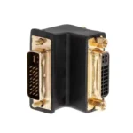 90 Degree Right Angled DVI 24+5 DVI-I Digital Dual Link Male To Female Extension Adapter for HDTV LCD Monitor - Image 3