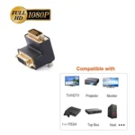 90 Degree Right Angled DVI 24+5 DVI-I Digital Dual Link Male To Female Extension Adapter for HDTV LCD Monitor - Image 8