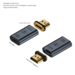 Type-C Female to HDMI 2.0 Male Converter Adapter 4K 60Hz HD Magnetic Plug - Image 7