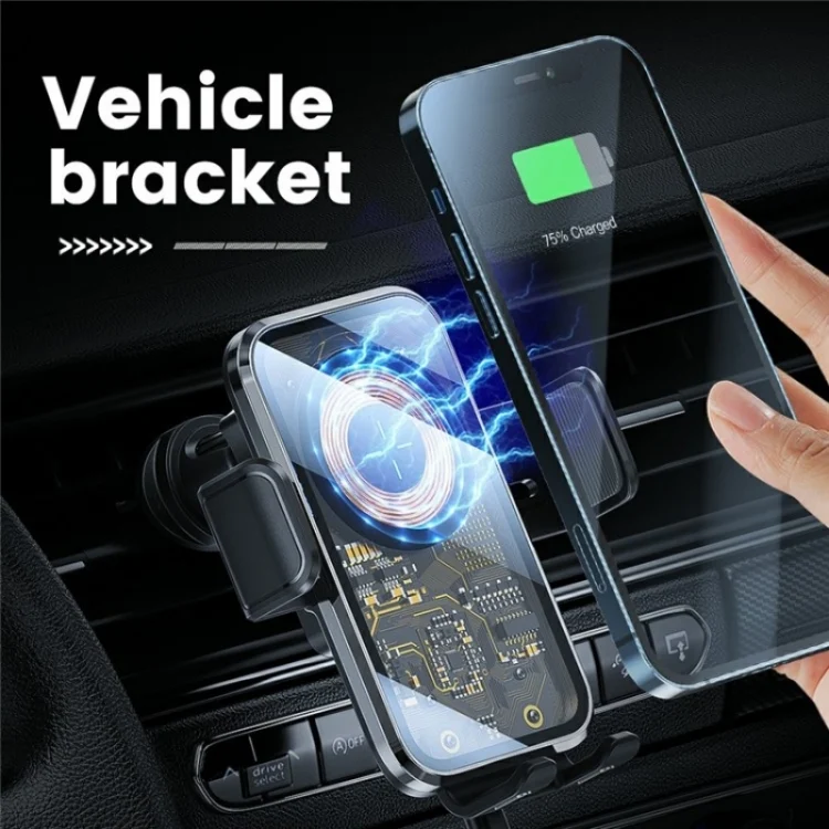 SYA0025576_B2.webp X11 15W Fast Charger Car Air Vent Hook Wireless Charger Intelligent Induction - Image 3
