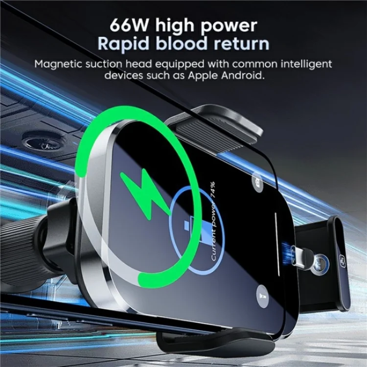 SYA0025578_B3.webp X10s Car Air Vent Hook 66W High Power Intelligent Induction Wireless Charger - Image 4