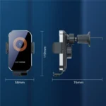 X12s Car Air Vent Wireless Charger 66W High Power Intelligent Induction Holder - Image 8