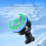 T1 With RGB Light Semiconductor Refrigeration Car Air Outlet Magnetic Wireless Charger - Image 5