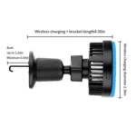 T1 With RGB Light Semiconductor Refrigeration Car Air Outlet Magnetic Wireless Charger - Image 6