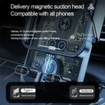 F18 With Infrared Sensor Phone Charging Aluminum Alloy Bracket Car Wireless Charger - Image 4