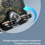 F18 With Infrared Sensor Phone Charging Aluminum Alloy Bracket Car Wireless Charger - Image 6