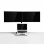 OL-10T Clip-on Desktop Stand Dual Computer Monitor Riser Bracket Laptop Holder - Image 3