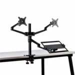 OL-10T Clip-on Desktop Stand Dual Computer Monitor Riser Bracket Laptop Holder - Image 5