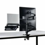 OL-10T Clip-on Desktop Stand Dual Computer Monitor Riser Bracket Laptop Holder - Image 6