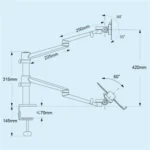 OL-10T Clip-on Desktop Stand Dual Computer Monitor Riser Bracket Laptop Holder - Image 8