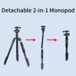 JMARY KT285+NB40 Live Streaming Photography Monopod Tripod Detachable Camera Stand - Image 3