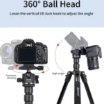 JMARY KT285+NB40 Live Streaming Photography Monopod Tripod Detachable Camera Stand - Image 5