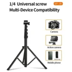 JMARY MT-39 Multifunction Live Streaming DSLR Camera Stand Holder Phone Clamp Tripod - Image 5