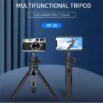 JMARY MT-30 Desktop Tripod Camera Phone Projector Selfie Stick 5-section Adjustable Tripod - Image 2