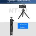 JMARY MT-30 Desktop Tripod Camera Phone Projector Selfie Stick 5-section Adjustable Tripod - Image 3