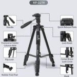 JMARY KP-2274 5-section Adjustable Monopod Multi-function Outdoor Photography Tripod - Image 8