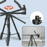 JMARY KP-2294 Detachable 179cm 4-section Adjustable Monopod Panoramic Photography Tripod - Image 2
