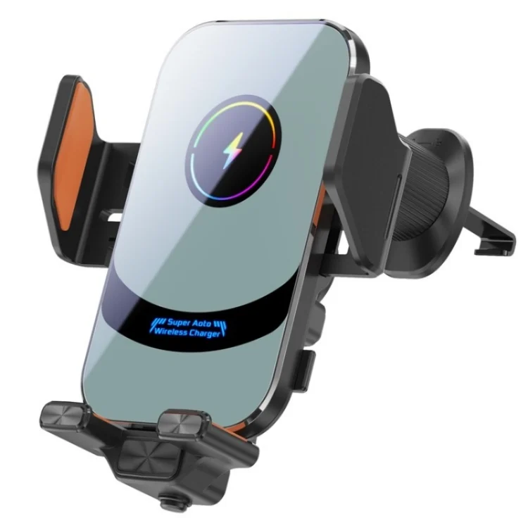 SYA002584901A.webp X16 Car Smart Sensor Phone Holder Magnetic Phone Mount Automatic Wireless Charger - Image 1