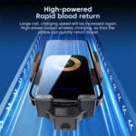 X15 Wireless Charger Mobile Phone Bracket Car Air Vent Cell Phone Mount Holder - Image 2