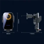 X15 Wireless Charger Mobile Phone Bracket Car Air Vent Cell Phone Mount Holder - Image 7