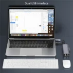 T513 USB-A / Type-C to USB3.0 x 3 + USB-C + Gigabit Laptop Adapter Docking Station - Image 7