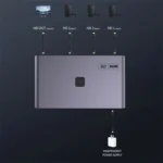 Q301 4K / 60hz HD Video Aluminum Alloy Adapter 3 Input 1 Output HDMI Switcher - Image 2